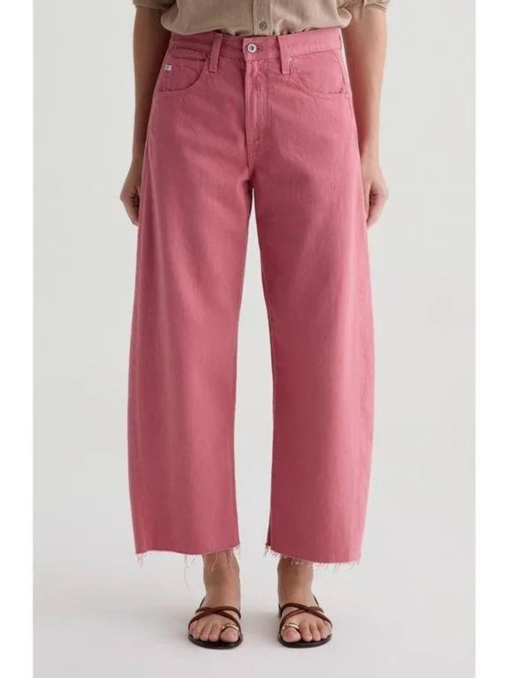 Wide-Leg / Barrel Pink Women's Jeans